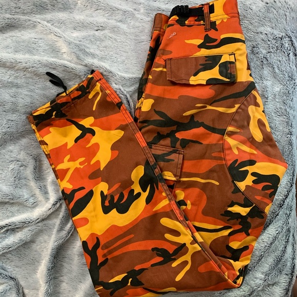 Army-style Orange Camo Pants🔥 - Picture 5 of 13